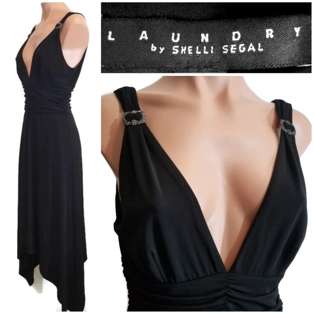 Laundry by Shelli Segal tulip hem cocktail dress 6